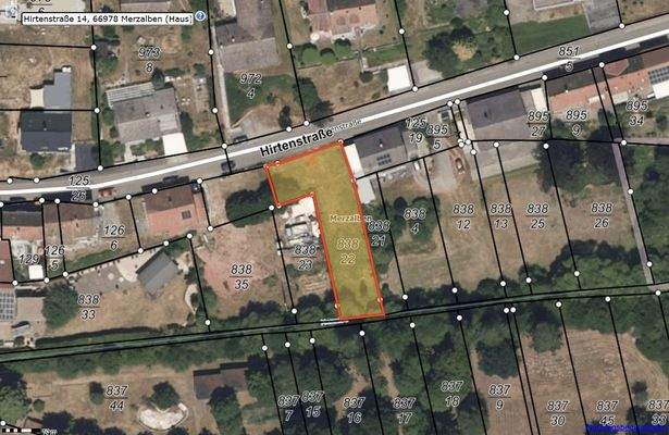 Lageplan-Topo_Merzalben, Hirtenstr. 14_838-22