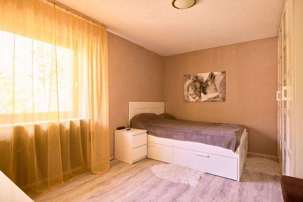 Blick in das Schlafzimmer