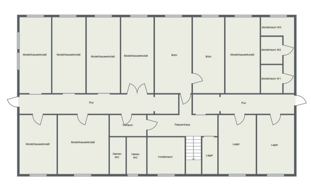 Grundriss EG Gewerbeeinheit