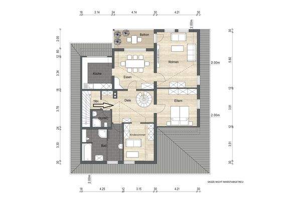 Grundriss Dachgeschoss