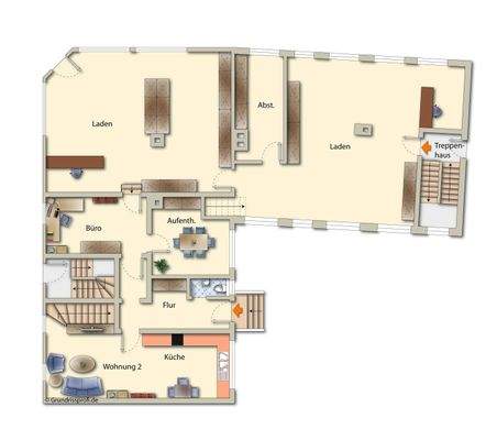 EG mit Beispielmöblierung