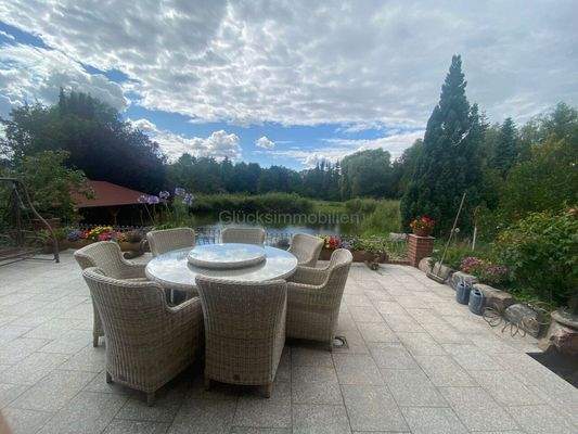 Terrasse großes Haus