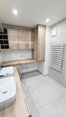 modernes Bad mit Dusche u. Waschmaschinenanschluss, 3-Zimmer-Wohnung mit Stellplatz, Thiersee Kirchdorf
