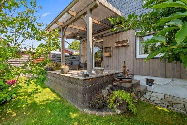 Terrasse am Wohnraum