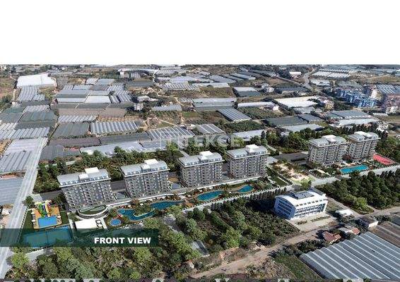 Sea and Pool View Stylish Flats in Alanya Payallar