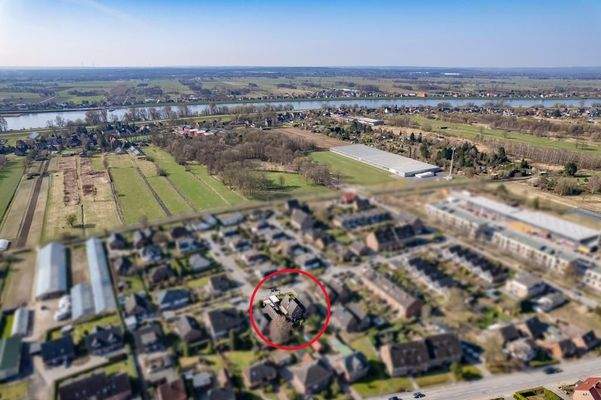 In unmittelbarer Elbnähe