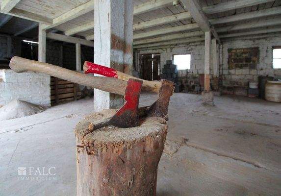 Blick in die Scheune