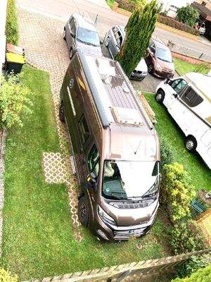 Blick auf die Stellplätze