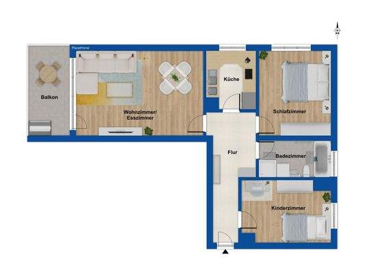 Grundriss 1. Obergeschoss