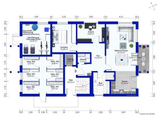 Erdgeschoss Abstellräume