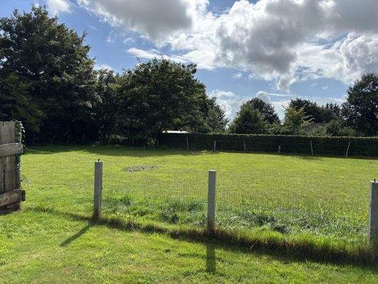 Blick auf die kleine Hauskoppel