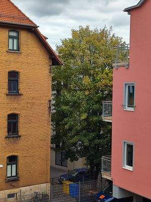 Blick vom Balkon (Küche)
