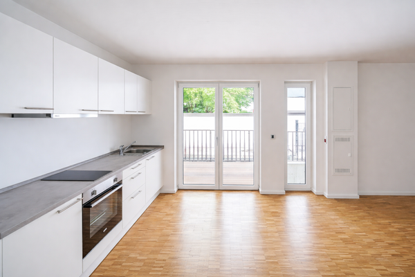 Zimmer mit Einbauküche