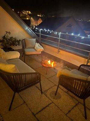 Abendstimmung Dachterrasse