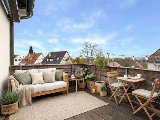Balkon Homestaging