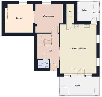 Grundrissplan ohne Maßstab OG