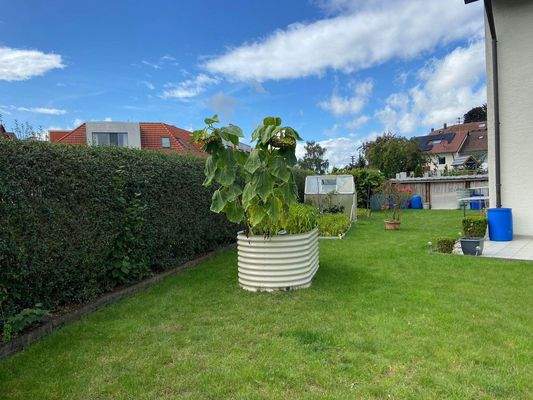 Garten Seitenflügel Haus