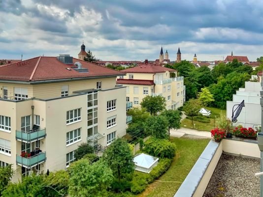 Blick vom Balkon