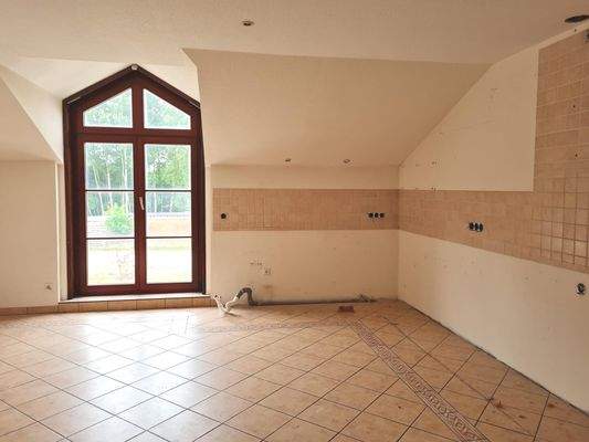 Die ehemalige Küche der Betreiberwohnung