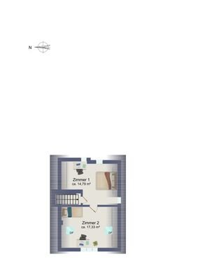 Grundriss Spitzboden (Schematische Darstellung)