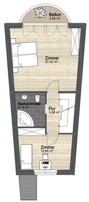 Grundriss Obergeschoss