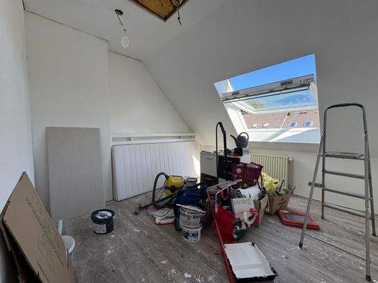 Zimmer im Ausbau im DG