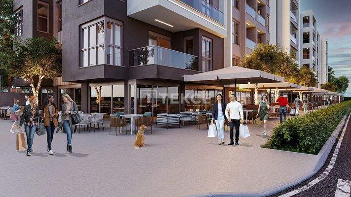 Flats for Sale in a Project with a Pool in Çankaya Antalya
