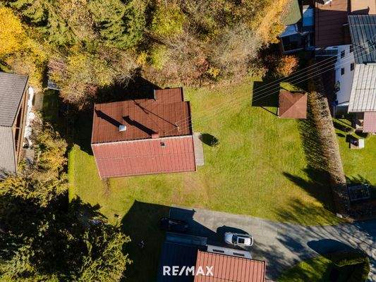 Blick auf abgetrenntes Grundstück