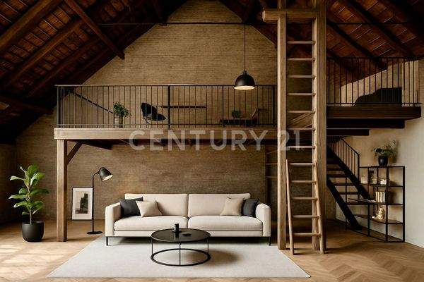 Visualisierte Wohnidee – moderne Galerieebene