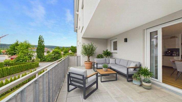 Süd-West-Terrasse (Möblierung Visualisierung)