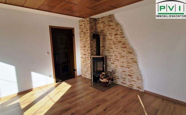 Kaminofen im Wohnzimmer