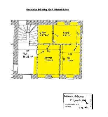 Grundriss EG Wohnung re.