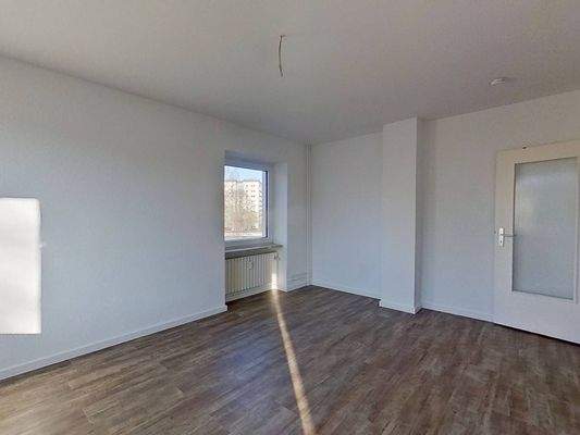 Ansicht II: Wohn- und Esszimmer