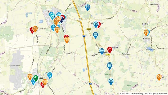 Geolyzer Kartenausschnitt