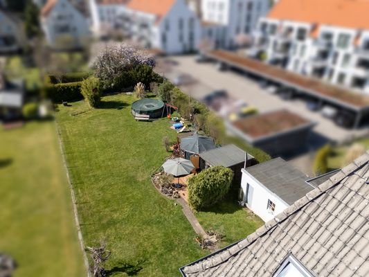Luftansicht Garten