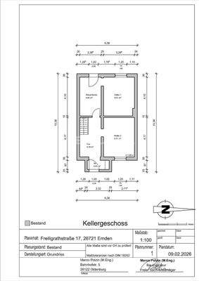 Grundriss Keller (ohne Gewähr)