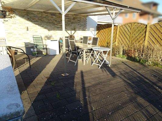 überdachte Grillterrasse