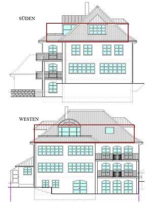 Ansicht DG Süden + Westen