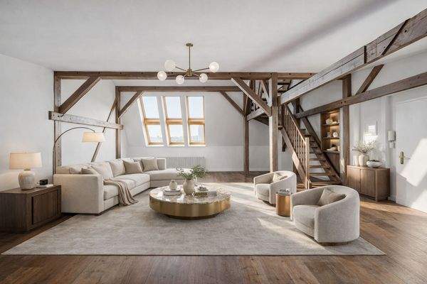 Heller Wohn- und Essbereich Möblierungsvorschlag