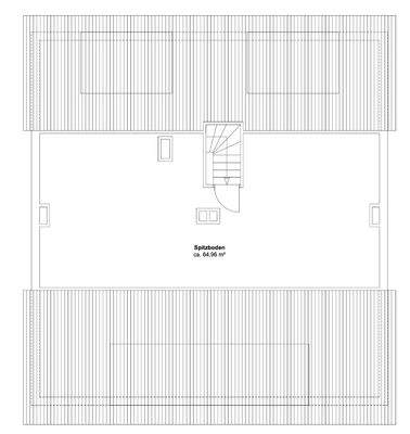 Grundriss Spitzboden (Ausbaureserve)