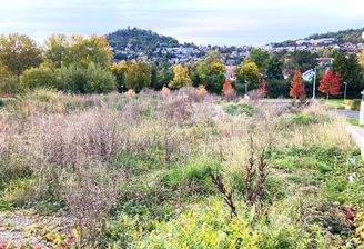 mit Blick auf die Stadt