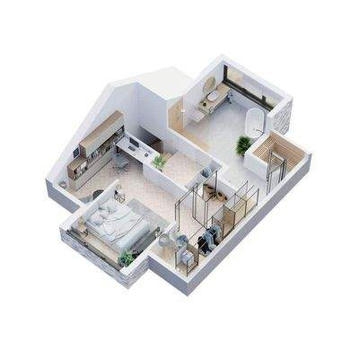 Dachgeschoss 2. Etage (Maisonette)