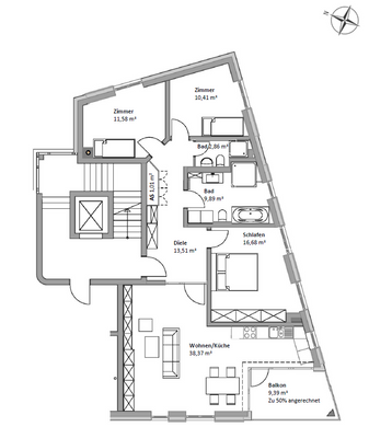 Grundriss WE 05