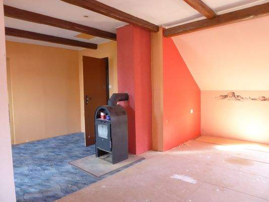 Kaminofen im Zimmer 13