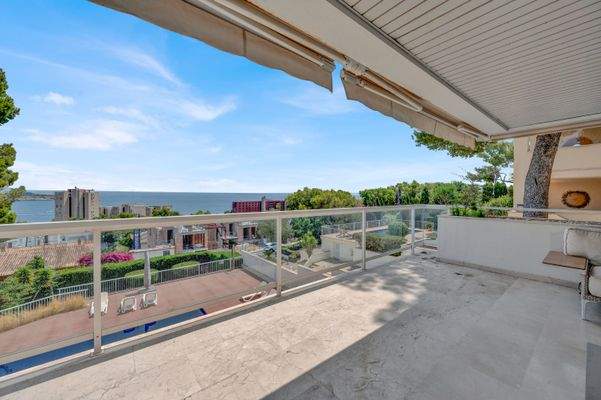 Terrace in apartment in Cas Català