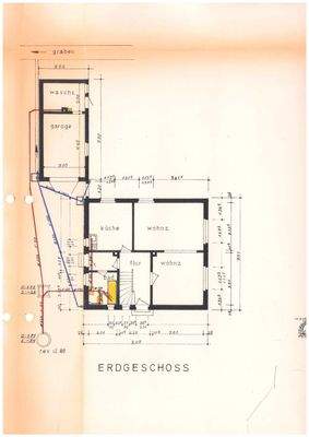 Grundriss EG und Garage 