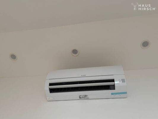 Mitsubishi Klimaanlage in allen Zimmern