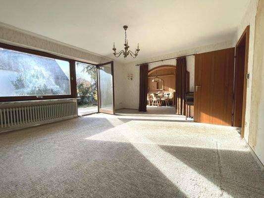 Wohnzimmer mit Terrassenzugang