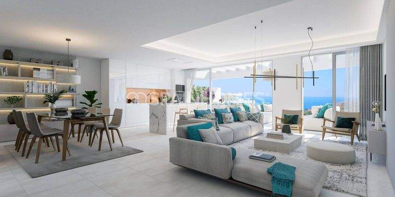 Sea View Apartments with Large Terraces in Mijas