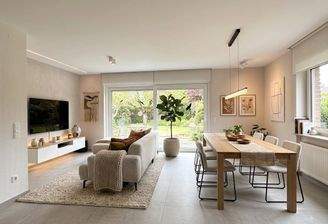 Wohnzimmer KI-generiert